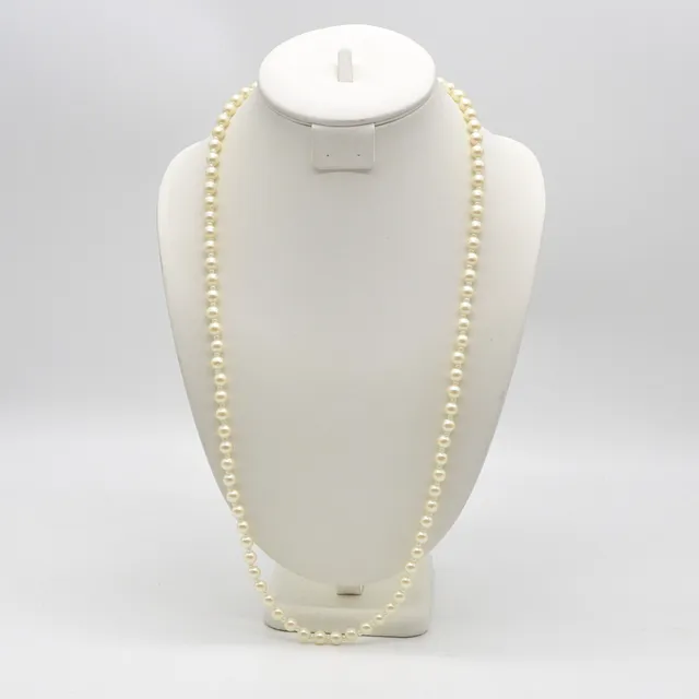 PERLENCOLLIER, VINTAGE MODESCHMUCK, CA. 79CM.