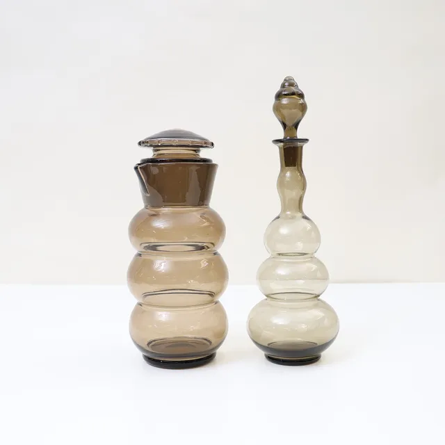 EDWARD HALD. Glas 2 delar, Shaker samt karaff, Orrefors/Sandviks glasbruk.