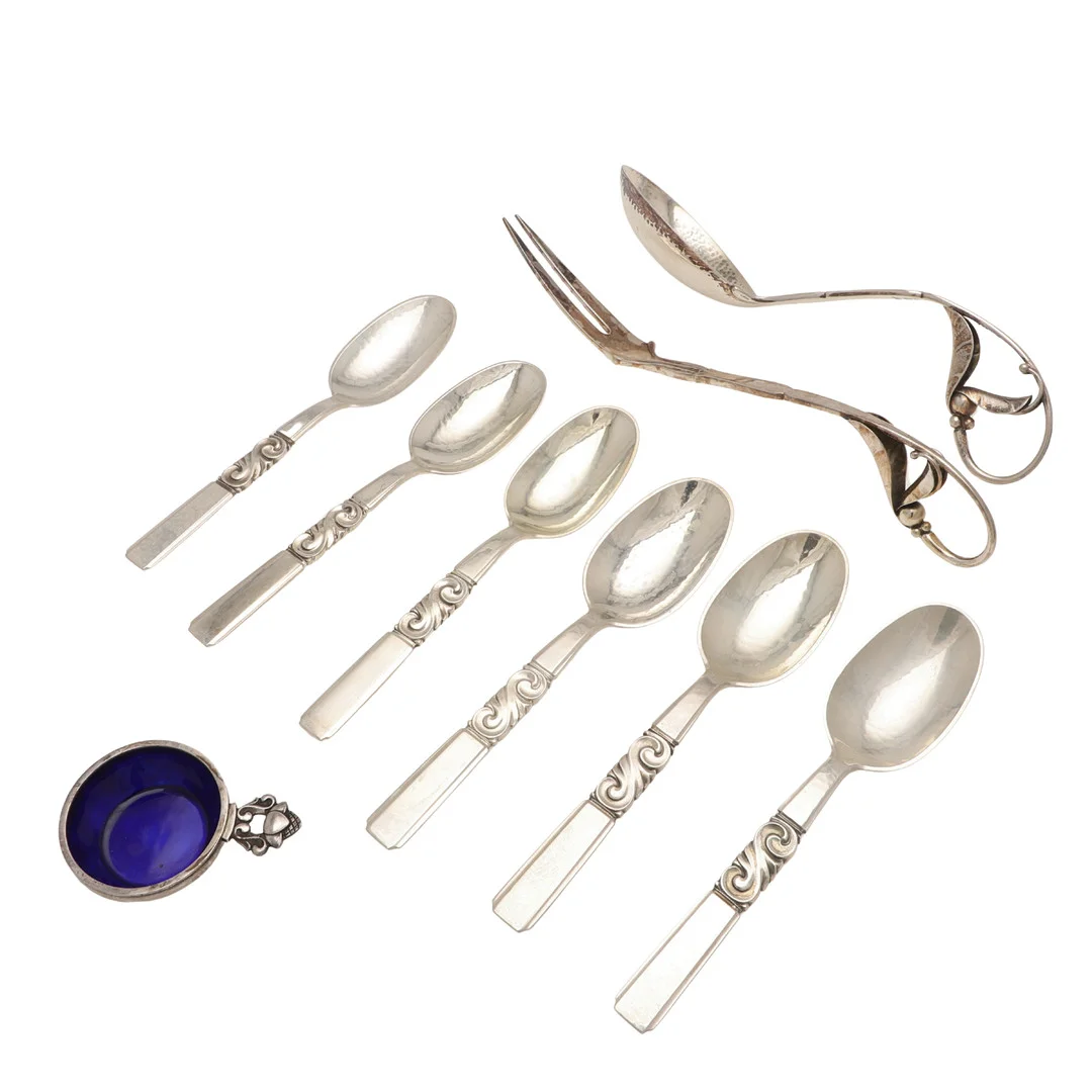 GEORG JENSEN:-. — Silver — Lawrences Auctioneers