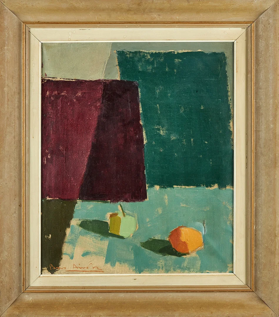 PAAVO AIROLA (1918-1983). Stilleben med frukter, signerad, olja på duk. — Paintings — Stockholms Auktionsverk Sickla