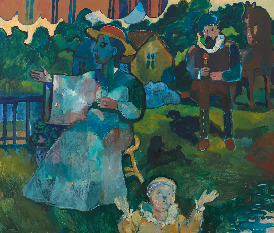 Dahl, Hans Normann — I hagen — Kunst/Maleri — Blomqvist
