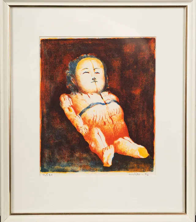 STURE MEIJER. Färglitografi, Figurmotiv, Signerad, daterad 1996 och numrerad 4/120.