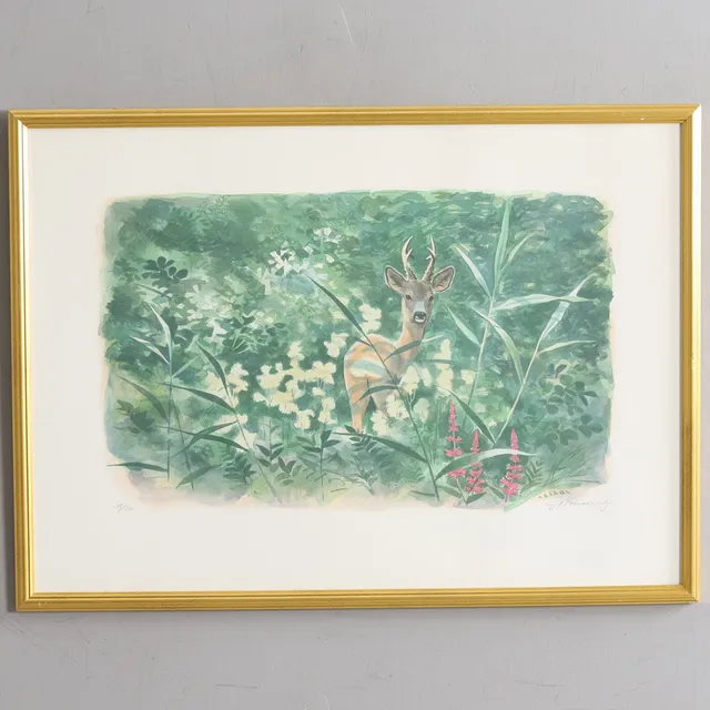 GUNNAR BRUSEWITZ(1924-2004), färglitografi, 189/320, signerad.