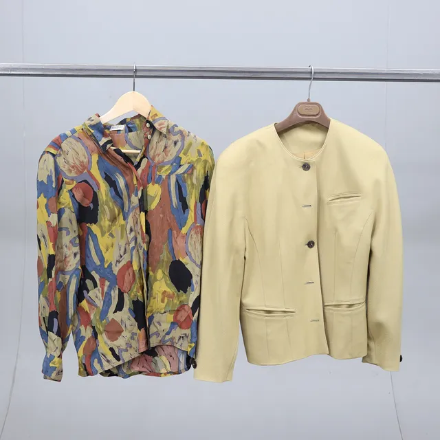 BLUS och KAVAJ, 2 delar, ull och viskos, Betty Barclay.
