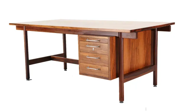 Danish furniture manufacturer. Freestanding desk, rosewood
