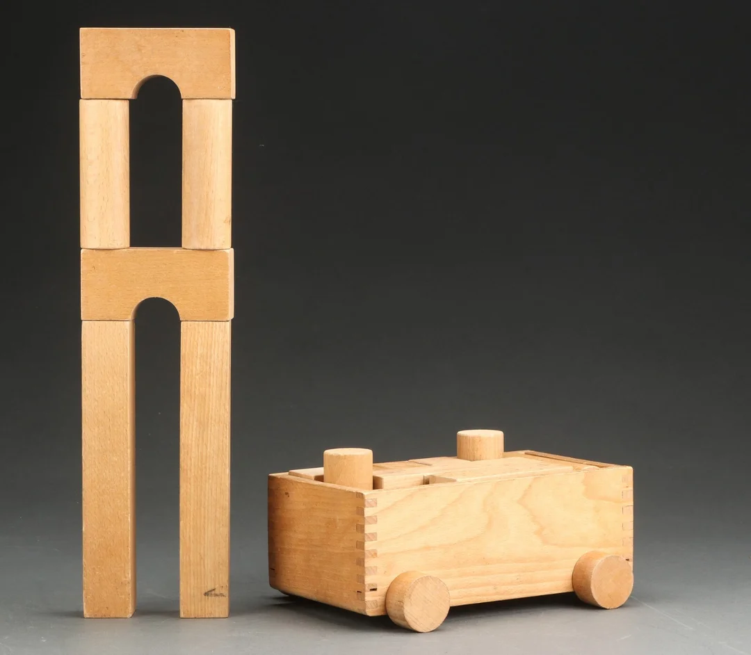 Kay Bojesen. Trækvogn med klodser — Hobby and collectibles/Toys — Lauritz