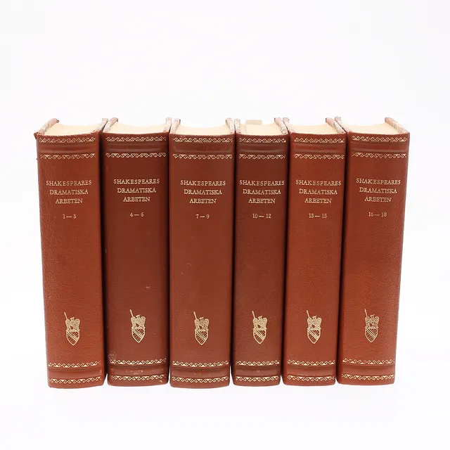 WILLIAM SHAKESPEARE. "Dramatiska arbeten", 6 volymer, 1950-tal.