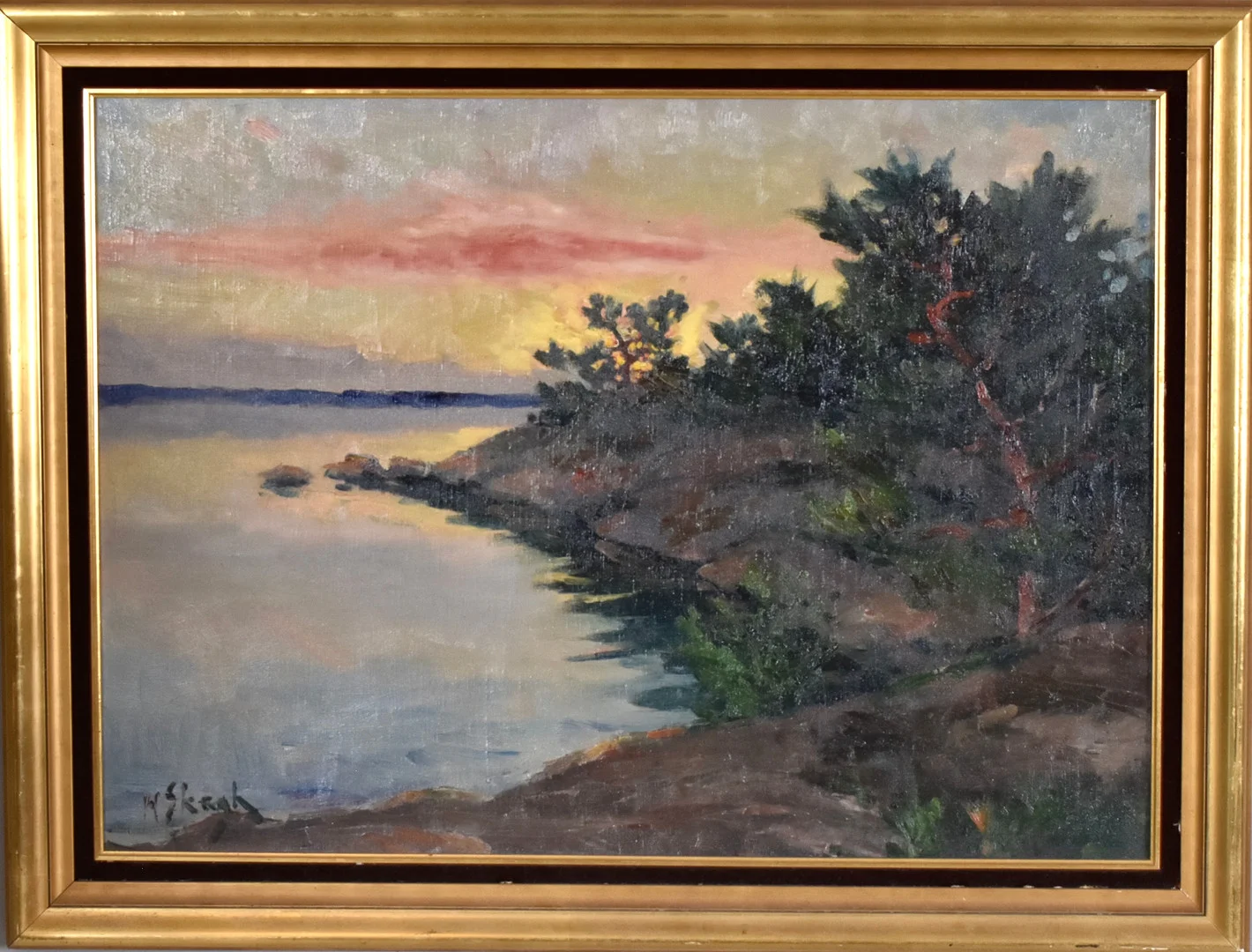 HENRIK SKAGH. Olja på duk. — Paintings — Halmstads Auktionskammare