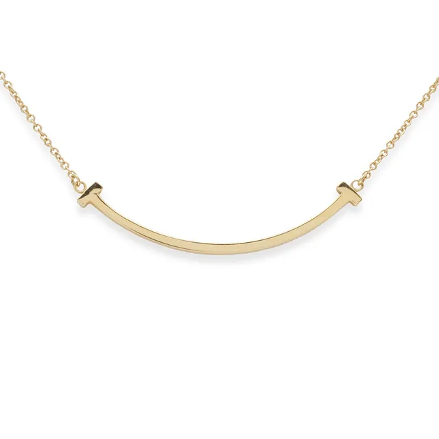 TIFFANY & CO. Tiffany T collection, 'T Smile' halskæde af 18 kt guld.
