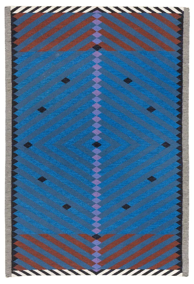 Berit Woelfer, matta "Vigo", rölakan, ca 243 x 167 cm, Kasthall.