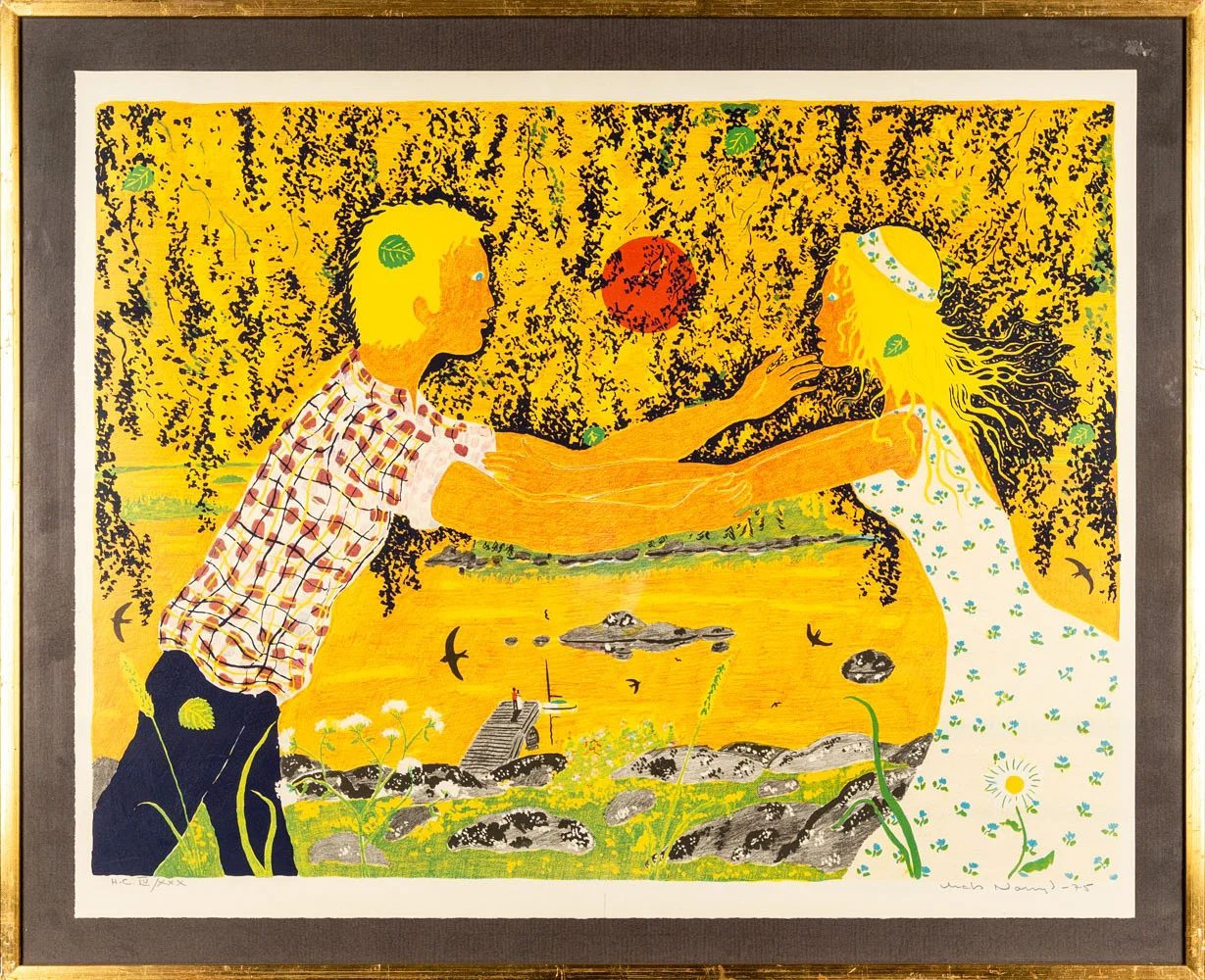 MATS NORRYD. Färglitografi. — Engravings & Prints — Norrlands Auktionsverk