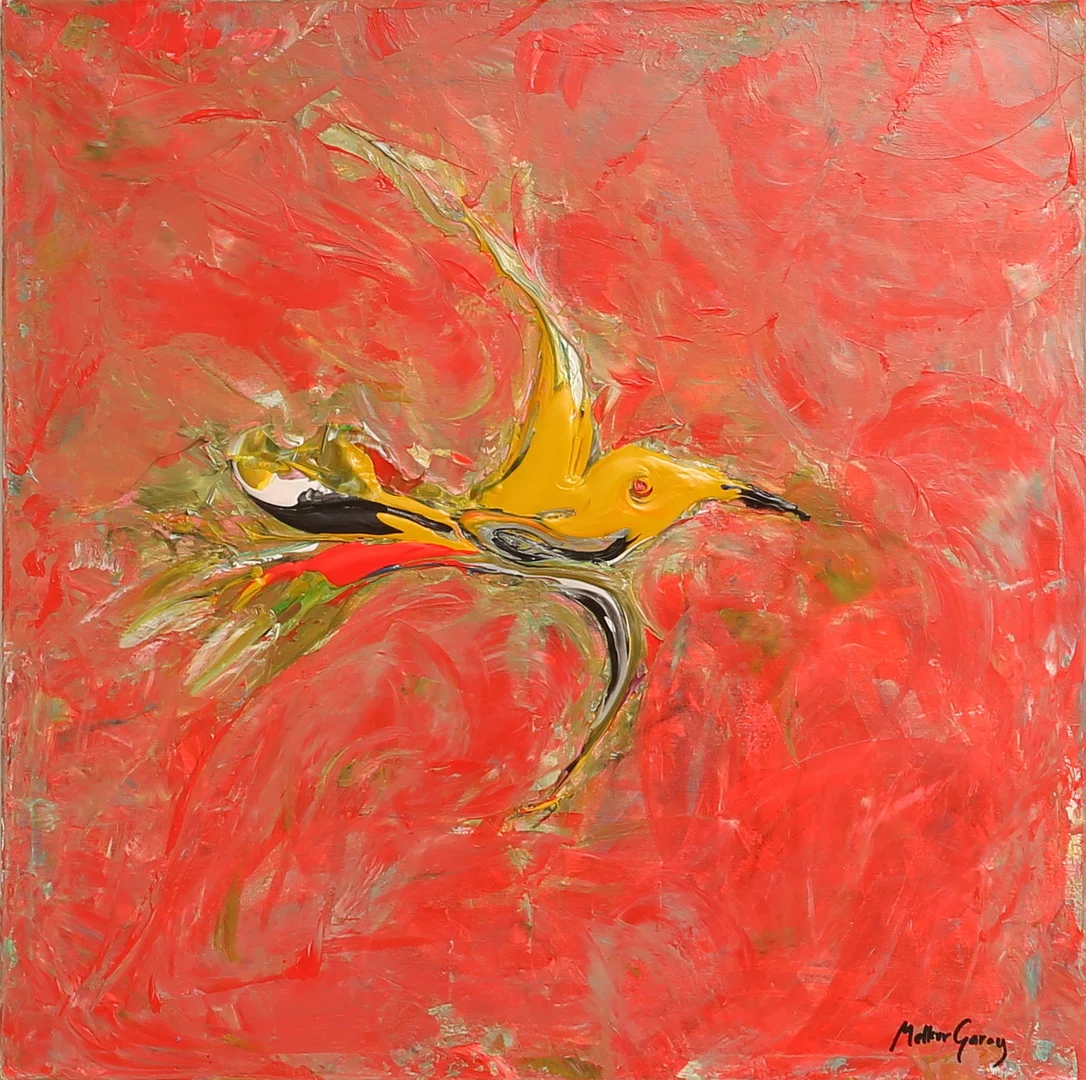 MELKER GARAY. Akryl på duk, signerad. — Paintings — RA Auktionsverket Norrköping