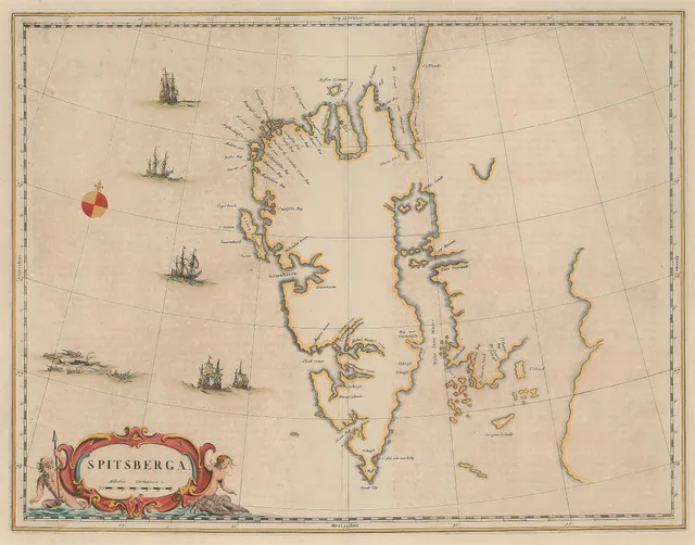 Blaeu, Joan — "Spitberga." Amsterdam ca. 1659