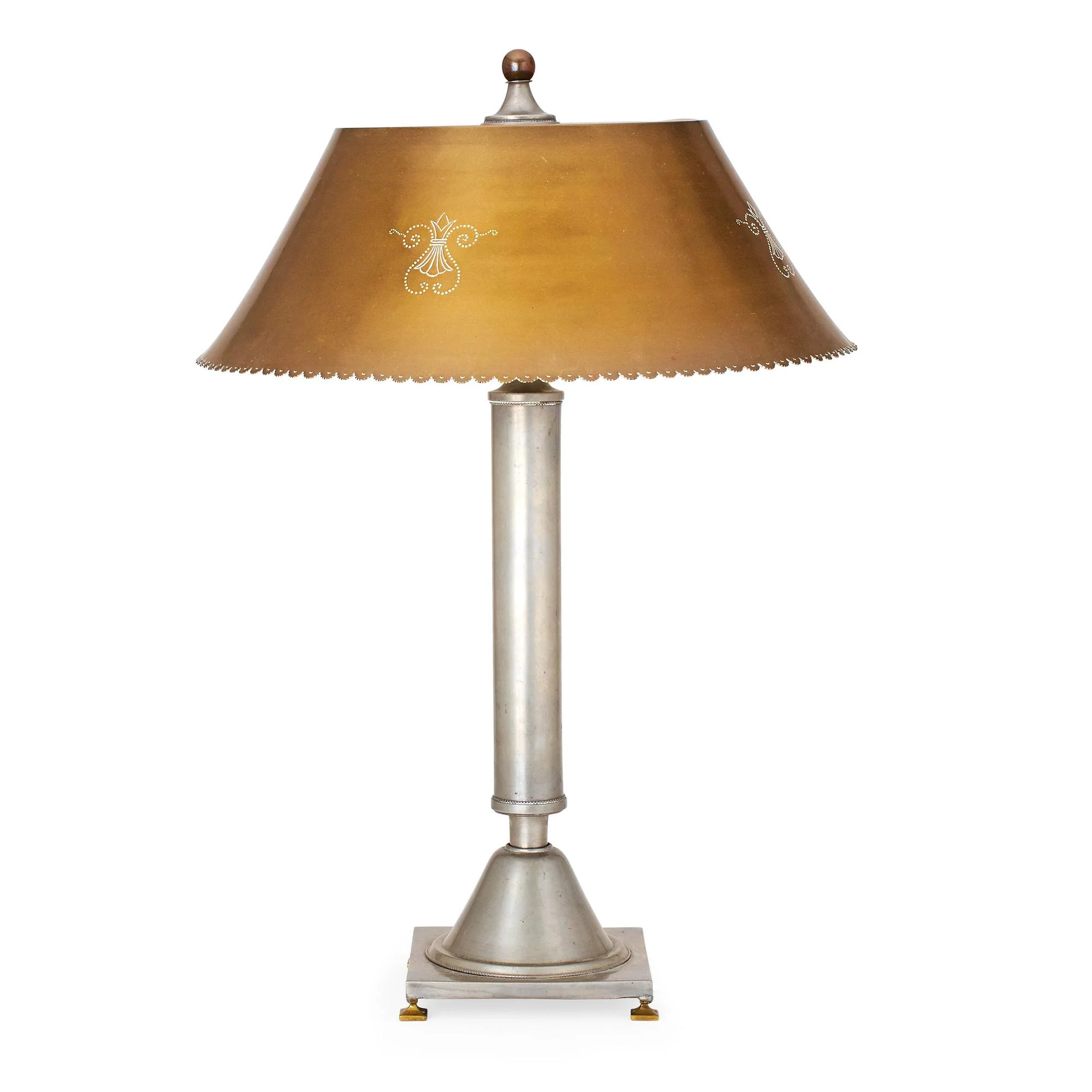Hugo Gehlin, bordslampa, Ystad Metall 1929. — Bukowskis