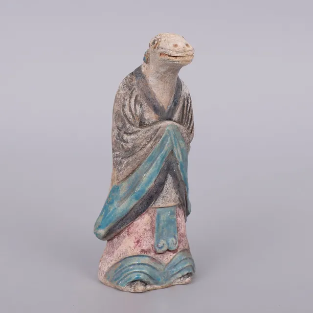 GRAVFIGUR i terracotta, Ming dynastin, (1368-1644), Kina.