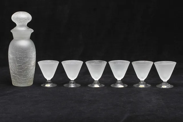 GLASSERVIS, 7 delar, Reijmyre.