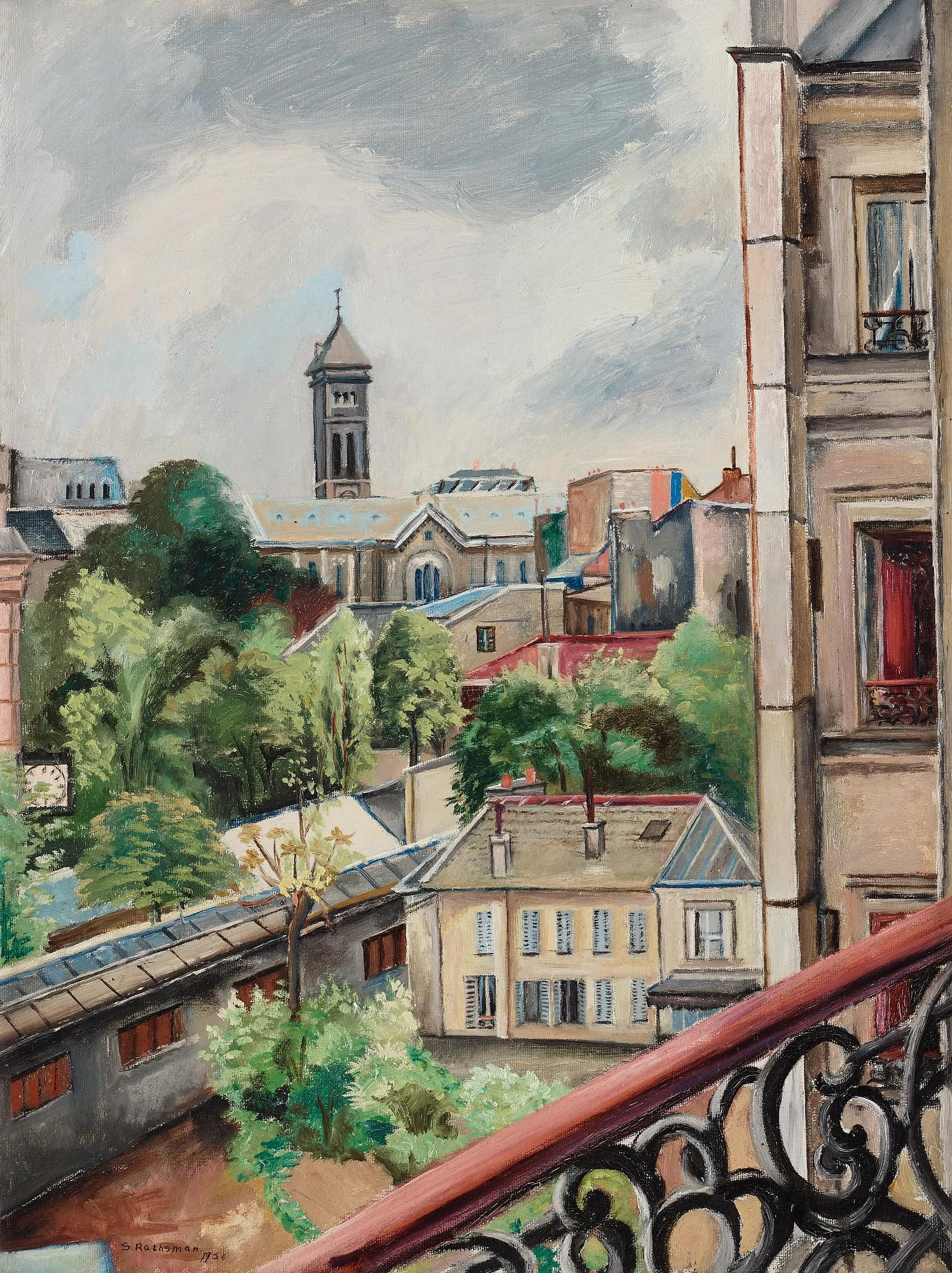 Siri Rathsman, Vårbild Frankrike. — Bukowskis
