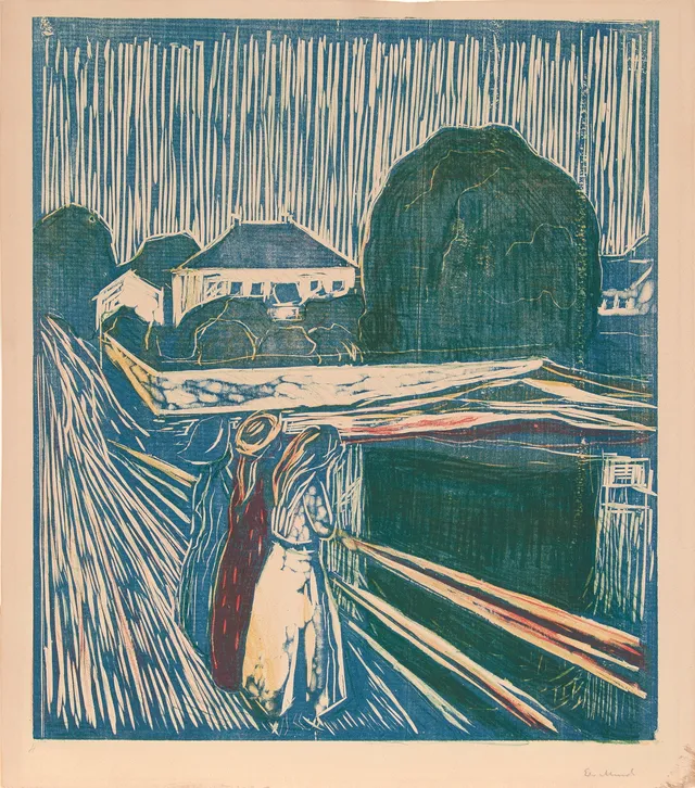 Munch, Edvard — "Pikene på broen" / "The Girls on the Bridge" 1918
