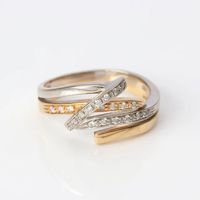 DIAMANTRING 18K, 6,8 g.