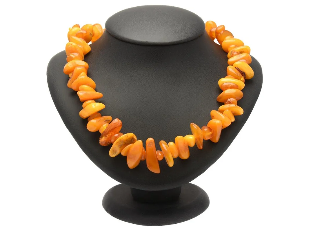 COLLIER, bärnsten, längd 65 cm, vikt 71,9 g. — Smycken/Collier — Kaplans