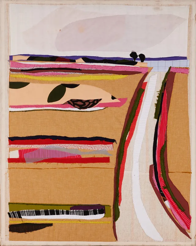 GUNILLA EKSTRÖMER FÜRST (FÖDD 1933). Abstrakt kompostion II, assemblage, signerad och daterad "GEF 76".
