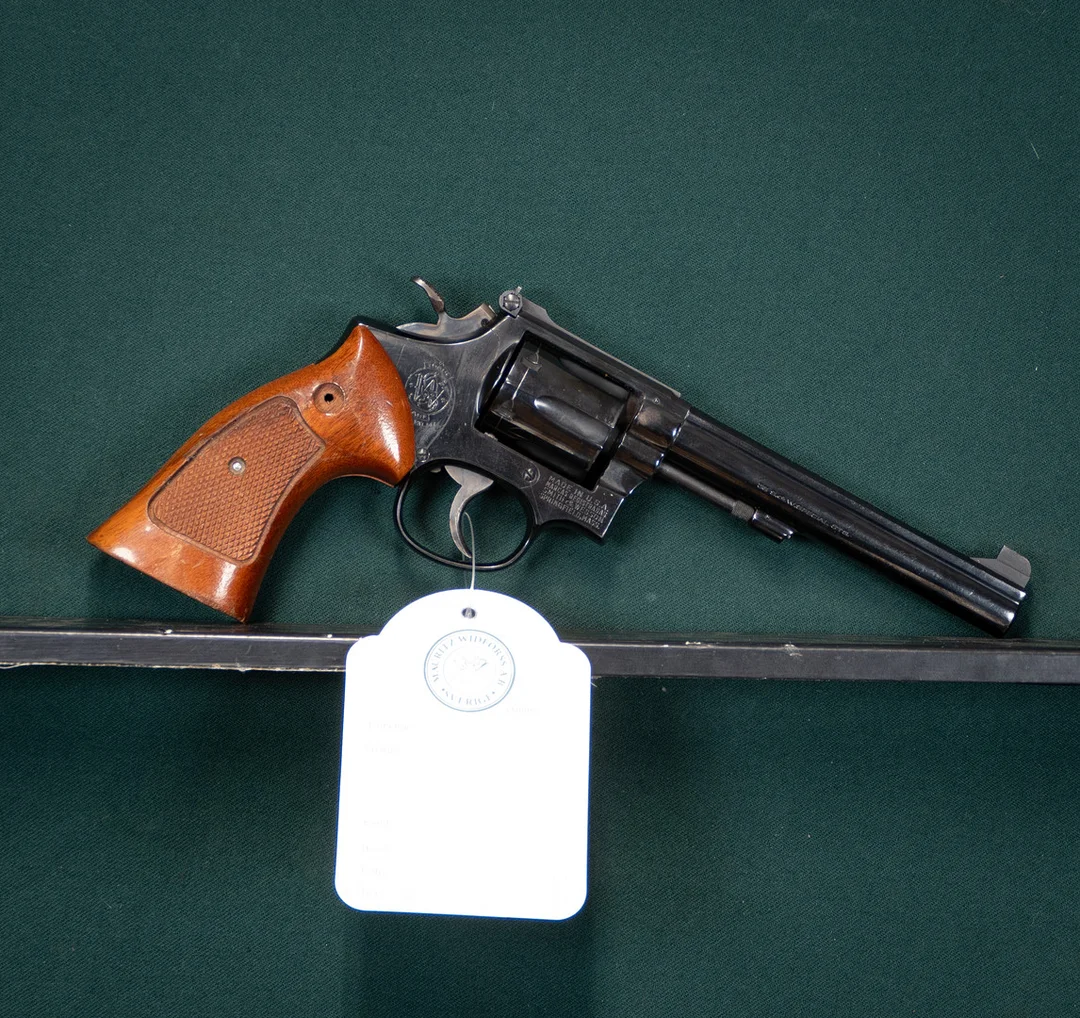 Smith & Wesson m/14 kal. 38 #K363867 SE0953068. — Revolvers — Mauritz Widforss