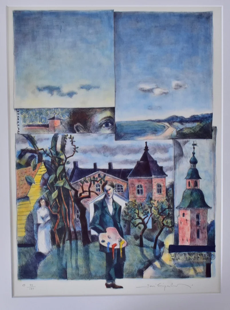 JUSSI TAIPALEENMÄKI. FÄRGLITOGRAFI. — Engravings & Prints — Halmstads Auktionskammare