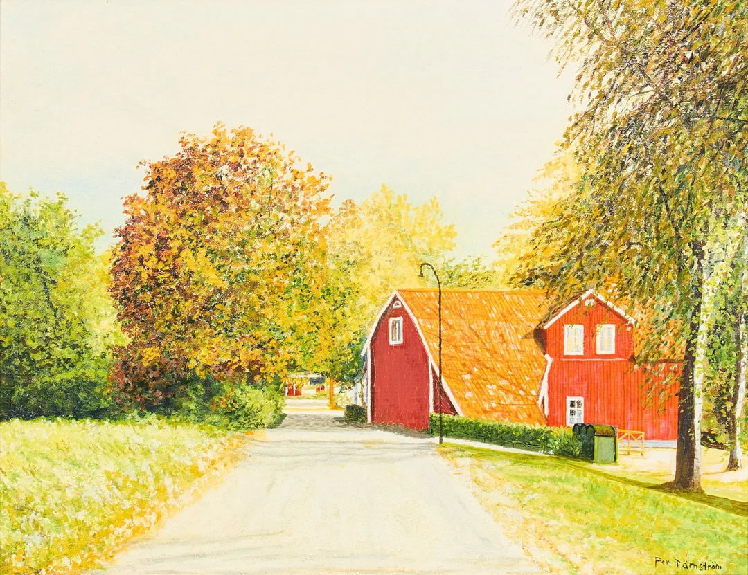 PER TÄRNSTRÖM. "Gamla Uppsala". — Paintings — Uppsala Auktionskammare