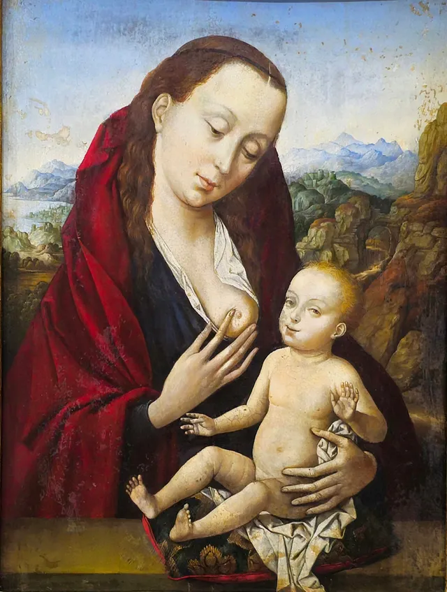 JEF VAN DER VEKEN (1872-1964). ATRIBUIDO. Virgen con el Niño.