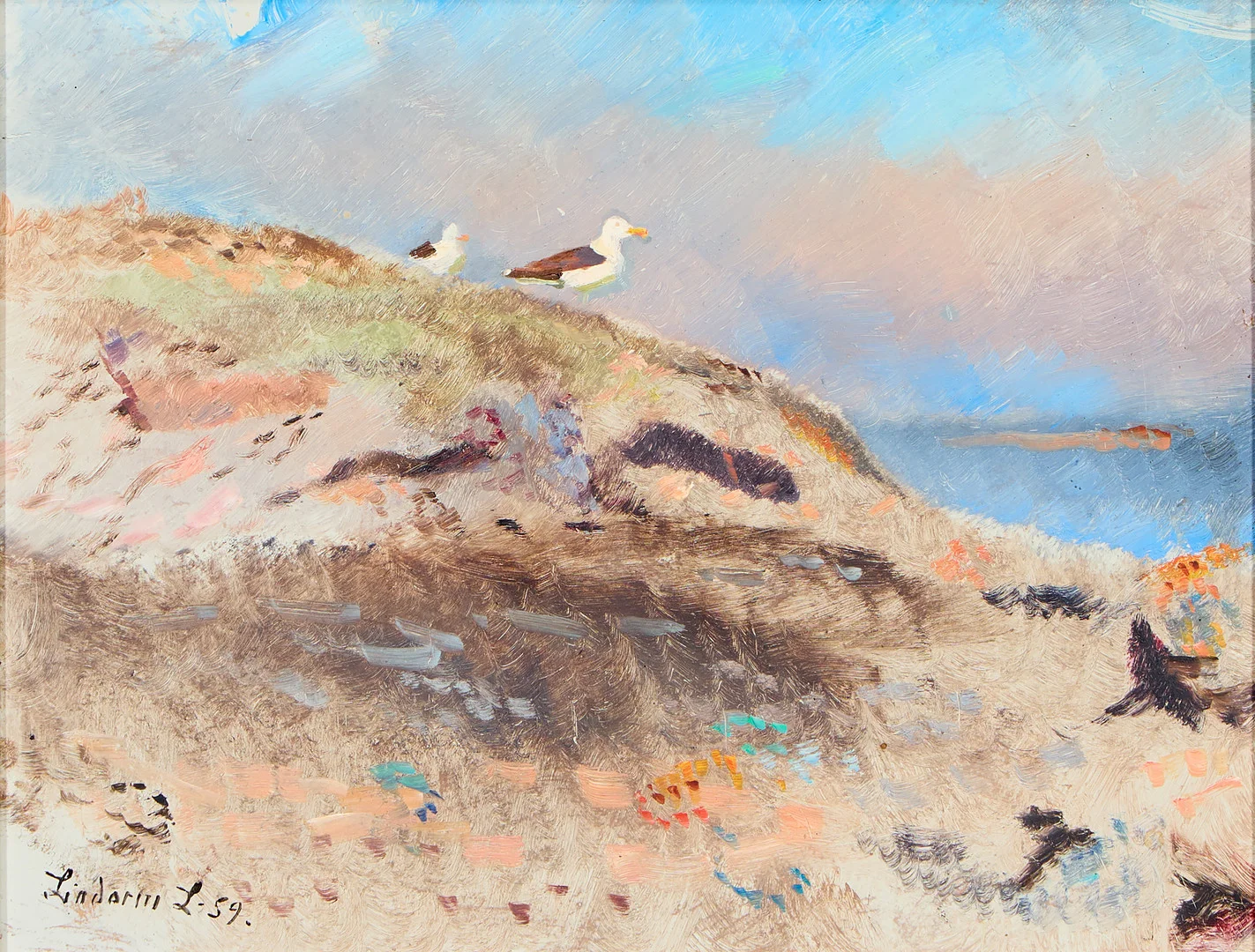LINDORM LILJEFORS. Trutar på klipphäll. — Paintings — Uppsala Auktionskammare