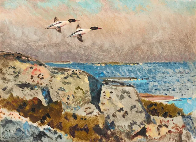 LINDORM LILJEFORS (SVERIGE, 1909-1985): "Åland", signerad Lindorm L, olja på pannå.