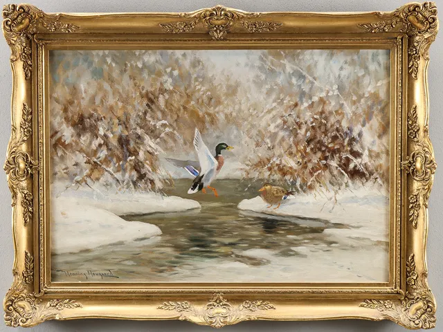 HENNING HOUGAARD. Olja på duk, signerad.