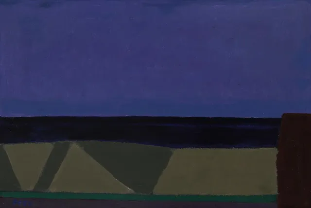 “Evening Skagen”. Signed FC 55; signed, dated and titled on the reverse. Oil on canvas. 44×66 cm.