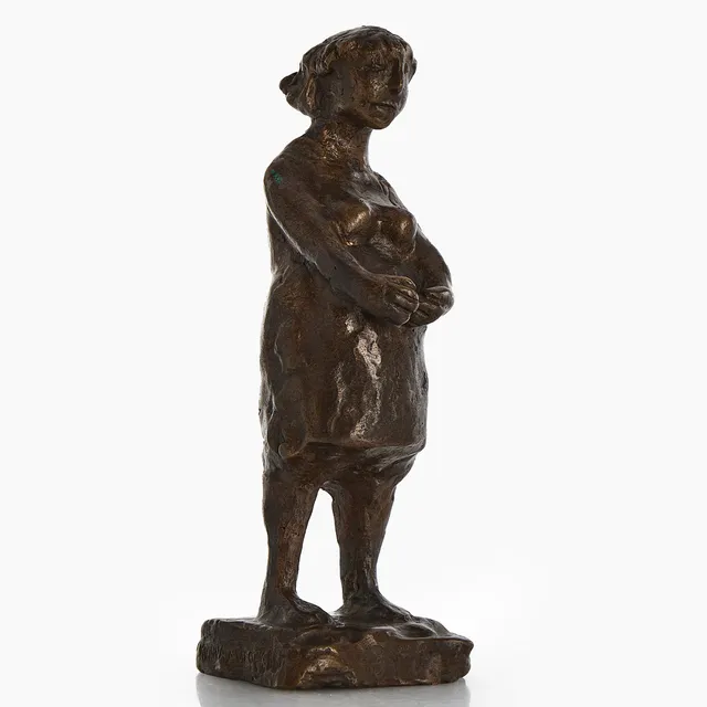 BROR MARKLUND (1907-1977) "Kvinna av folket", Mäster Olof, signerad BM, 1/6, brons.