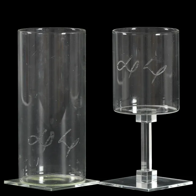 Bjørn Nørgaard. 'Architecture and design' 12 wine glasses & 12 drinking glasses. (24)