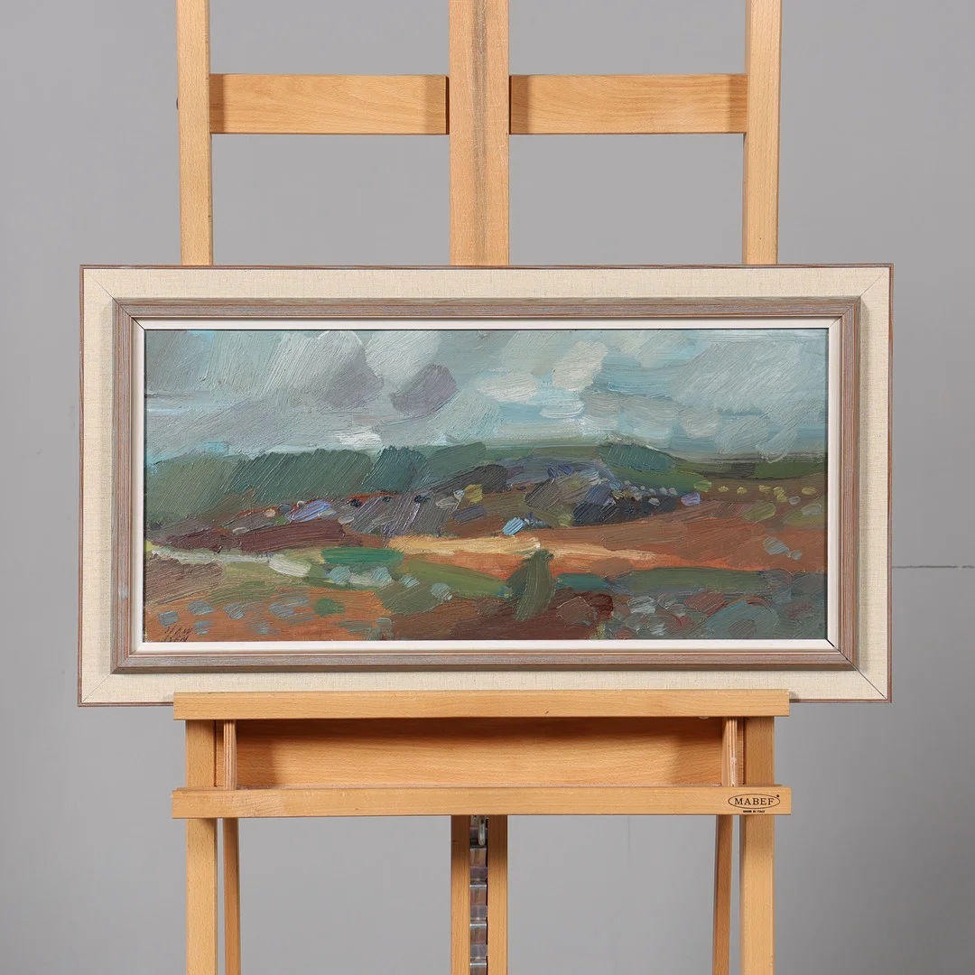 GÖSTA STAWÅSEN. OLJA PÅ DUK, "Kärra hösten", signerad samt daterad 1959. — Paintings — Borås Auktionshall