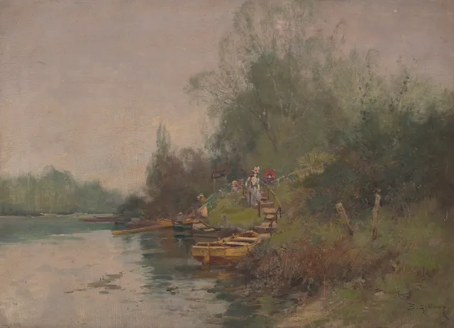 Galien Laloue, Eugène — Sommerdag ved vannet
