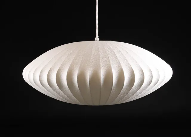 George Nelson for Herman Miller. Pendel. Bubble Lamp, model Saucer, Large, Ubrugt
