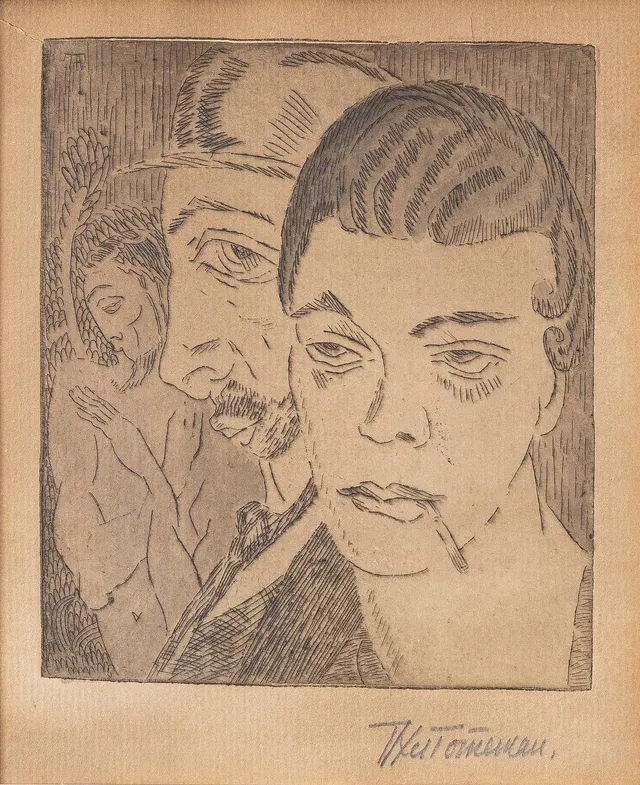 Axel Törneman, Dubbelporträtt.