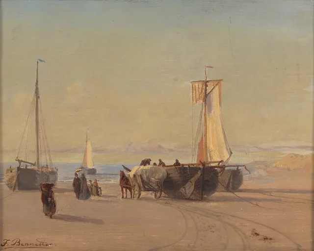 Bennetter, Johan Jakob — "Strand ved Scheveningen i Syd-Holland"