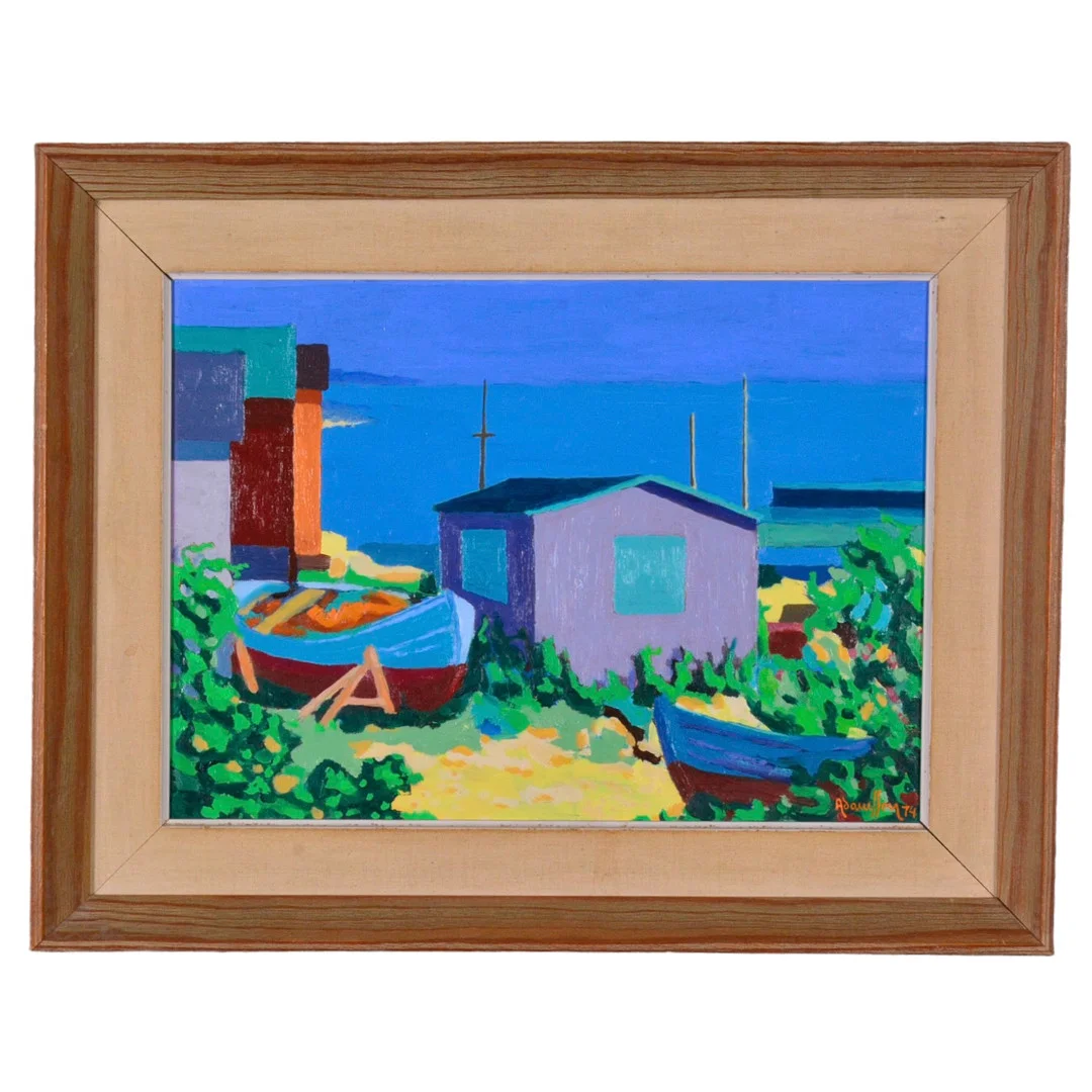 INGVAR ADAMSSON. Olja på pannå. — Paintings — Halmstads Auktionskammare