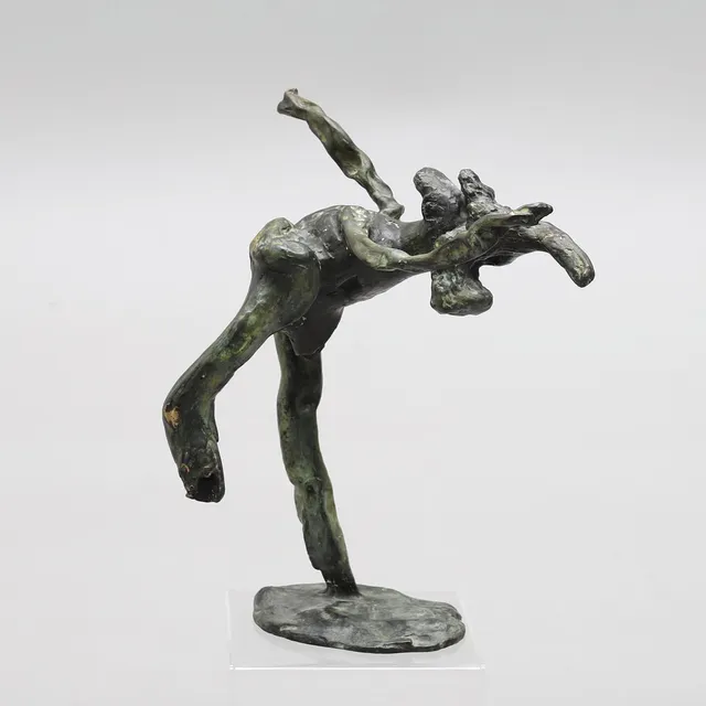 PETER TILLBERG. "THE STRESSMAN", skulptur, brons, signerad och numrerad 3/8.