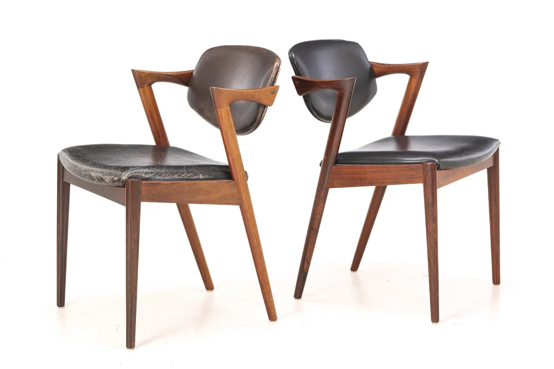 Kai Kristiansen. Pair of rosewood chairs model 42 (2) — Furniture/Chairs — Lauritz
