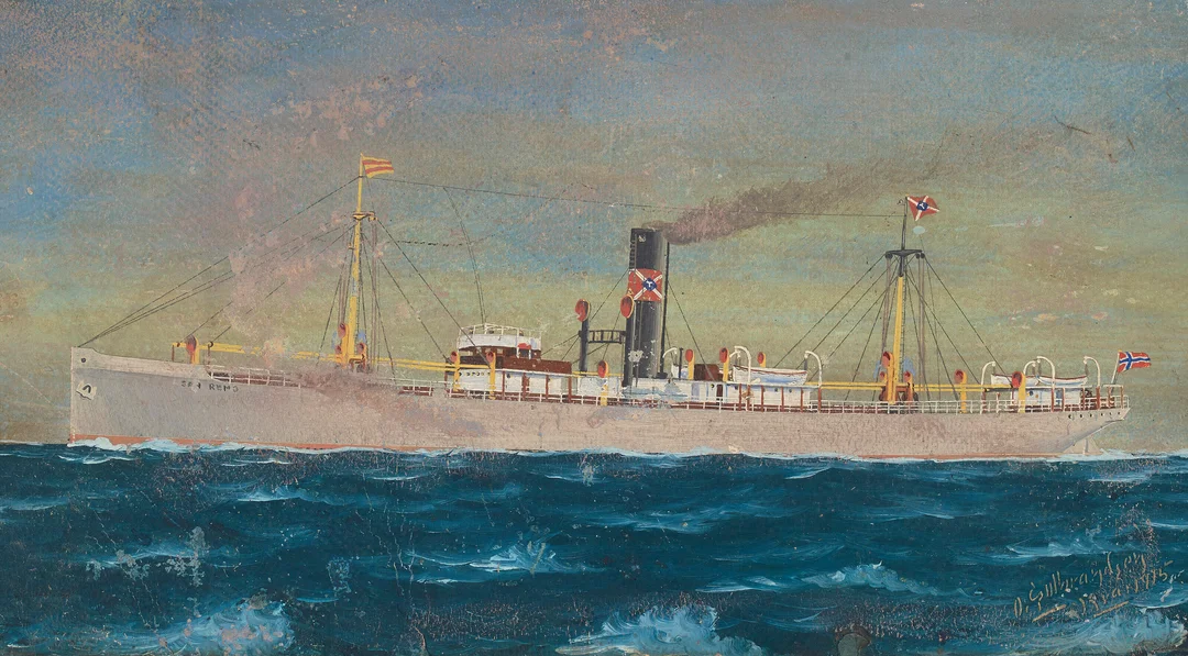 Gulbrandsen, Olaf — "D/S San Remo" 1915 — Kunst/Maleri — Blomqvist