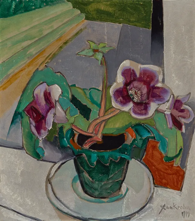 Krohn, Xan — Blomster i vinduskarmen, 1919