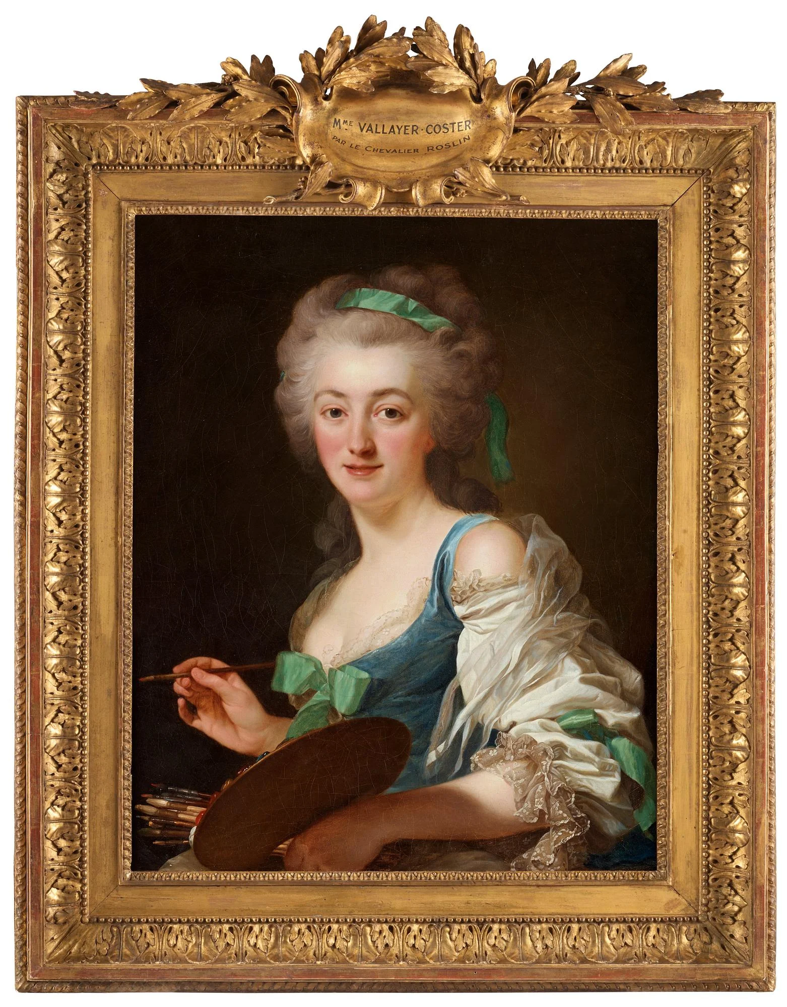 Alexander Roslin, "Anne Vallayer-Coster" (1744-1818). — Bukowskis