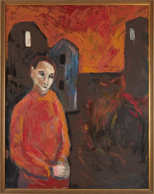 AXEL ERIKSSON (1923–2010). Porträtt av ung man.