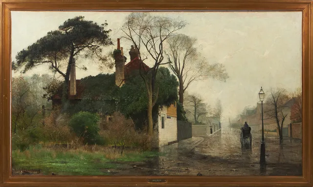ARVID MAURITZ LINDSTRÖM. Gatubild Chelsea, London.