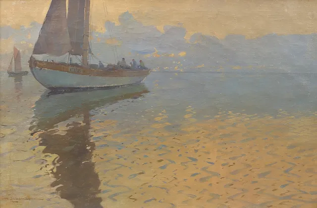 ARVID JOHANSSON. Olja på duk, signerad.