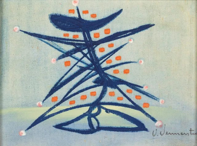 VALDEMAR VENNERSTEN. blandteknik, signerad.